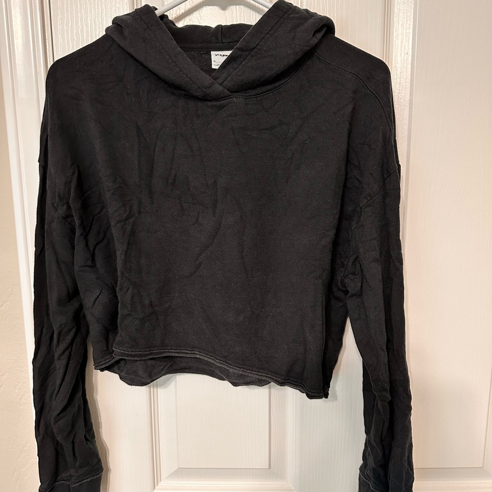 Nike Yoga - Super Soft - Black Cropped Hoodie - Size M